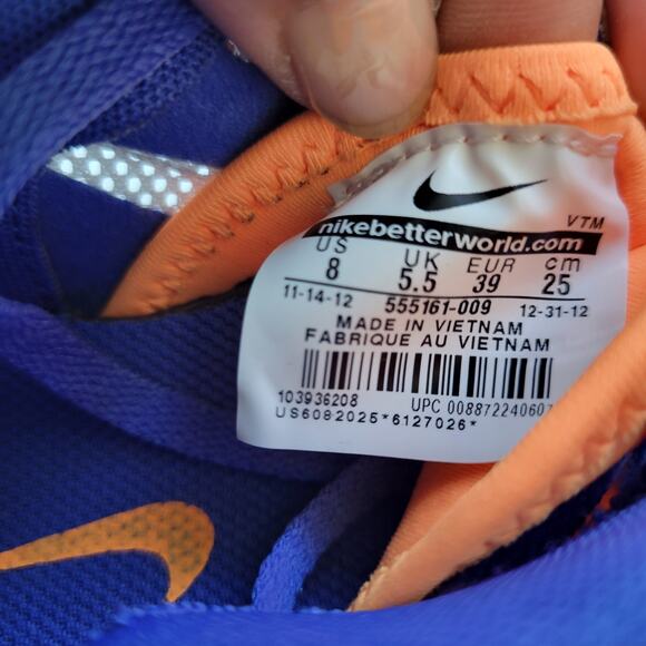 Nike Air Max Fusion Violet/Citrus Trainers Size 8 9225-2797 - Picture 5 of 6